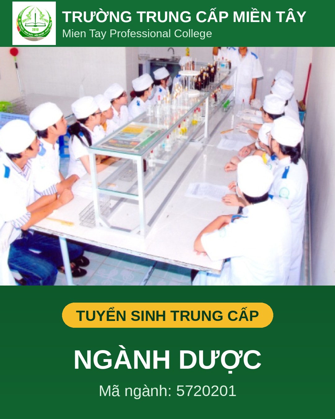 Tuyển sinh trung cấp ngành Dược