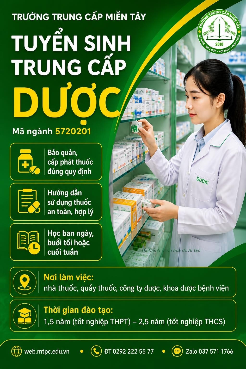Tuyển sinh trung cấp ngành Dược
